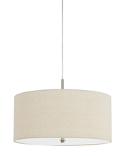 CAL Lighting FX-3628-1P - 8.5&#34; Inch Tall Metal Pendant in Linen Finish