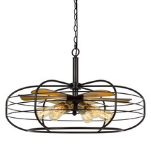 CAL Lighting FX-3711-6 - 18.25&#34; Height Metal Fixture in Dark Bronze Finish