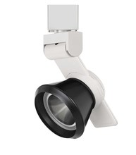 CAL Lighting HT-999WH-CONEBK - 6&#34; Height Metal Track Head in White Finish