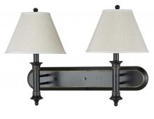 CAL Lighting LA-60007W2L-1R - 17.5&#34; Tall Metal Wall Lamp in Dark Bronze Finish