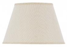 CAL Lighting SH-1426 - 10.00&#34; Height Shade in Burlap