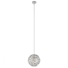 Eglo 205637A - 1 LT Pendant With Chrome Finish and Geometric Shaped Chrome Shade 1-60W E26 Bulb