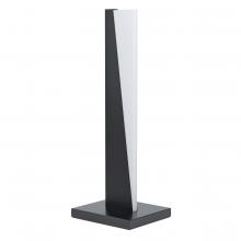 Eglo 99564A - Integrated LED Table Lamp With Structured Black Finish and White Acrylic Shade