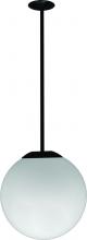 Dabmar D7501-24-B - 16&#34; CEILING GLOBE FIX 24&#34; DROP 150W INCAND 120V