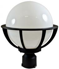 Dabmar GM260-LED6-B - CAST ALUM 10&#34; GLOBE POST TOP FIX LED 6W 85-265V