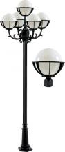 Dabmar GM2680-LED6-B - CAST ALUM 10&#34; GLOBE POST LIGHT FIX 5 X LED 6W 85-265V