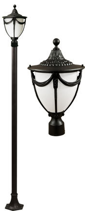 Dabmar GM4801-LED9-B - RACHEL POST LIGHT FIX LED 9W 85-265V