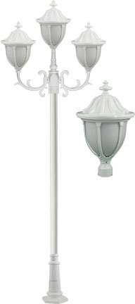 Dabmar GM5525-LED6-W - SHOWCASE POST FIX 3 X LED 6W 85-265V