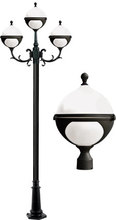 Dabmar GM9703-LED9-B - NATALIE POST THREE LIGHT FIX 3X9W LED G24 85-265V