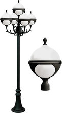 Dabmar GM9705-LED6-B - NATALIE POST FIVE LIGHT FIX 5X6W LED A60 120V