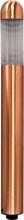 Dabmar LV62-CP - 14&#34; MINI BOLLARD PRISMATIC LENS 20W JC 12V