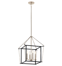 Kichler 52626PN - Eisley 21.25 Inch 4 Light Foyer Pendant in Polished Nickel and Black