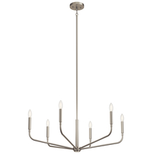 Kichler 52718NI - Madden 32 Inch 6 Light Chandelier in Brushed Nickel