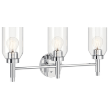 Kichler 55185CH - Madden 24 Inch 3 Light Vanity with Clear Glass in Chrome