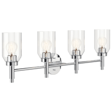 Kichler 55186CH - Madden 34 Inch 4 Light Vanity with Clear Glass in Chrome