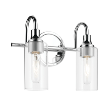 Kichler 55210CH - Kavi 12.5&#34; 2-Light Vanity Light with Clear Glass in Chrome