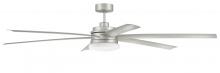 Craftmade CLZ72PN6 - 72&#34; Chilz Smart Ceiling Fan, Painted Nickel, Integrated LED Light Kit, Remote & WiFi Control