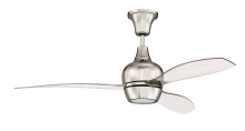 Craftmade BRD52PLN3 - 52&#34; Bordeaux in Polished Nickel w/ Clear Acrylic Blades