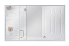 Craftmade MIR6002RT-BNK3C - 60&#34; x 36&#34; Rectangle Brushed Polished Nickel Framed LED Mirror
