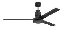 Craftmade MND54FB3 - 54&#34; Mondo Indoor/Outdoor (Damp) in Flat Black w/ Flat Black Blades