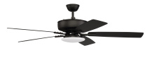 Craftmade P112FB5-52FBGW - 52&#34; Pro Plus 112 in Flat Black w/ Flat Black/Grey Wood Blades