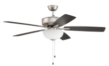 Craftmade P211BN5-52WLNGW - 52&#34; Pro Plus 211 in Brushed Satin Nickel w/ Walnut/Greywood Blades