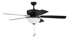 Craftmade P211FB5-52FBGW - 52&#34; Pro Plus 211 in Flat Black w/ Flat Black/Grey Wood Blades