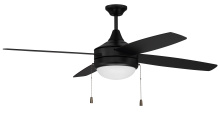 Craftmade PHA52FB4 - 52&#34; Phaze 4 in Flat Black w/ Flat Black/Greywood Blades