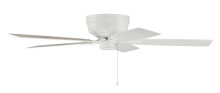 Craftmade PPH52W5 - 52&#34; Pro Plus Hugger in White w/ White/Washed Oak Blades