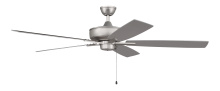 Craftmade S60BN5-60BNGW - 60&#34; Super Pro 60 in Brushed Nickel w/ Brushed Nickel/Greywood Blades