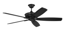 Craftmade SNT60FB5 - 60&#34; Santori Indoor/Outdoor (Damp) in Flat Black w/ Flat Black Blades