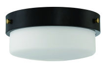 Craftmade X3214-FB - Oak Street 2 Light 13&#34; Flushmount in Flat Black