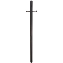 Craftmade Z8994-TB - 84&#34; Fluted Direct Burial Post w/ Photocell & Convenience Outlet in Textured Black