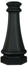Craftmade ZWRAP-TB - 22.5&#34; Fluted Direct Burial Post Wrap in Textured Black