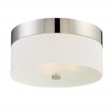 Crystorama 293-PN - Libby Langdon for Crystorama Grayson 3 Light Polished Nickel Flush Mount