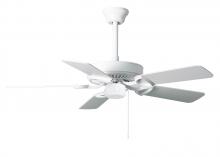 Matthews Fan Company AM-TW-WH-42 - America 3-speed ceiling fan in gloss white finish with 42&#34; white blades. Made in Taiwan