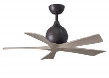 Matthews Fan Company IR5-TB-GA-42 - Irene-5 five-blade paddle fan in Textured Bronze finish with 42&#34; with gray ash blades.