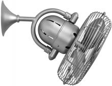 Matthews Fan Company KC-BN - Kaye 90° oscillating 3-speed ceiling or wall fan in brushed nickel finish.