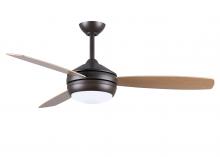 Matthews Fan Company T24-TB-MABW-52 - T-24 52&#34; Ceiling Fan in Textured Bronze and reversible Maple/Barn Wood Blades