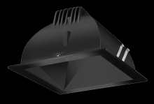 RAB Lighting NDLED6SD-WNHC-B-B - RECESSED DOWNLIGHTS 20 LUMENS NDLED6SD 6 INCH SQUARE UNIVERSAL DIMMING WALL WASHER BEAM SPREAD 400