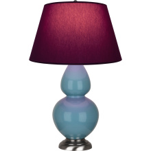 Robert Abbey OB22P - Steel Blue Double Gourd Table Lamp