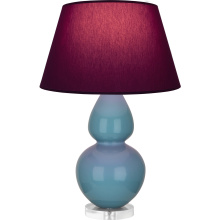 Robert Abbey OB23P - Steel Blue Double Gourd Table Lamp