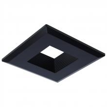 Satco Products Inc. 80/990 - Deep Baffle Trim; 4 Inch Square; Black Finish
