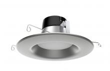 Satco Products Inc. S39745 - 10.5 watt LED Downlight Retrofit; 5&#34;-6&#34;; 3000K; 120 volts; Dimmable; Brushed Nickel Finish