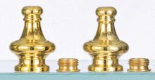Satco Products Inc. S70/131 - Pyramid Knob; 2&#34;; Brass Finish