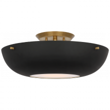 Visual Comfort & Co. Signature Collection ARN 4520HAB-BLK - Valencia 16&#34; Flush Mount