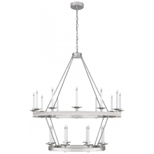 Visual Comfort & Co. Signature Collection CHC 1607PN - Launceton Large Two Tiered Chandelier