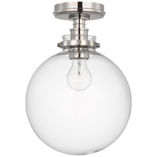 Visual Comfort & Co. Signature Collection CHC 4526PN-CG - Parkington 10&#34; Globe Flush Mount