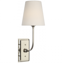Visual Comfort & Co. Signature Collection TOB 2189PN-L-CL - Hulton 17&#34; Cordless Single Sconce