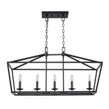 Trans Globe 10263 BK - Lacey 12&#34; Pendant Style Cage Chandelier
